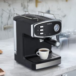 robo Süt köpürtücülü Espresso Latte Cappuccino Americano Kahve Makinesi 1.5 Litre