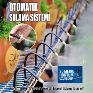 360 Derece Dönebilen 20 metre Otomatik Sulama Sistemi