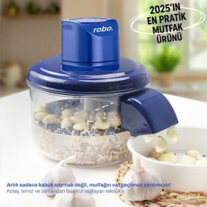 robo Şarjlı Meyve Sebze Sarımsak Soyucu
