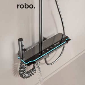 robo A80015 Yeni Nesil Ambiyans Işıklı Led göstergeli Dijital Duş Sistemi